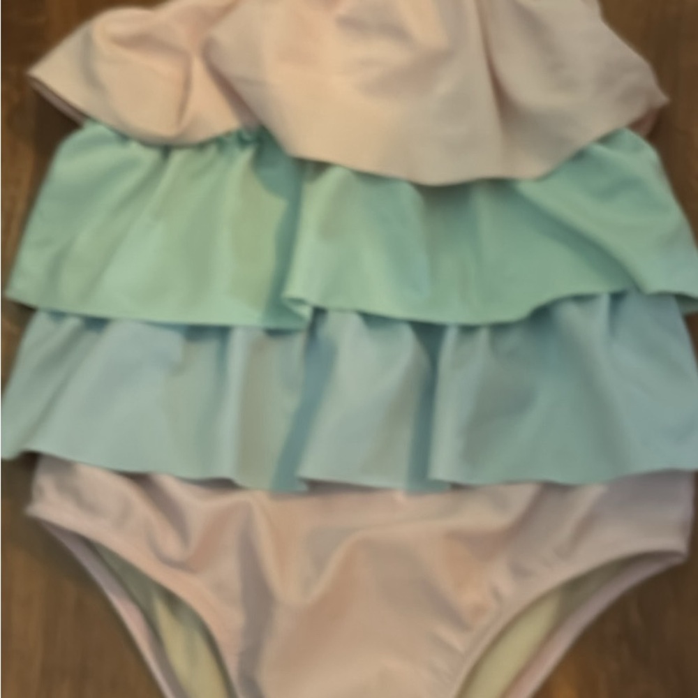 Carter's Kids Swim One Piece - Pastel Ruffles